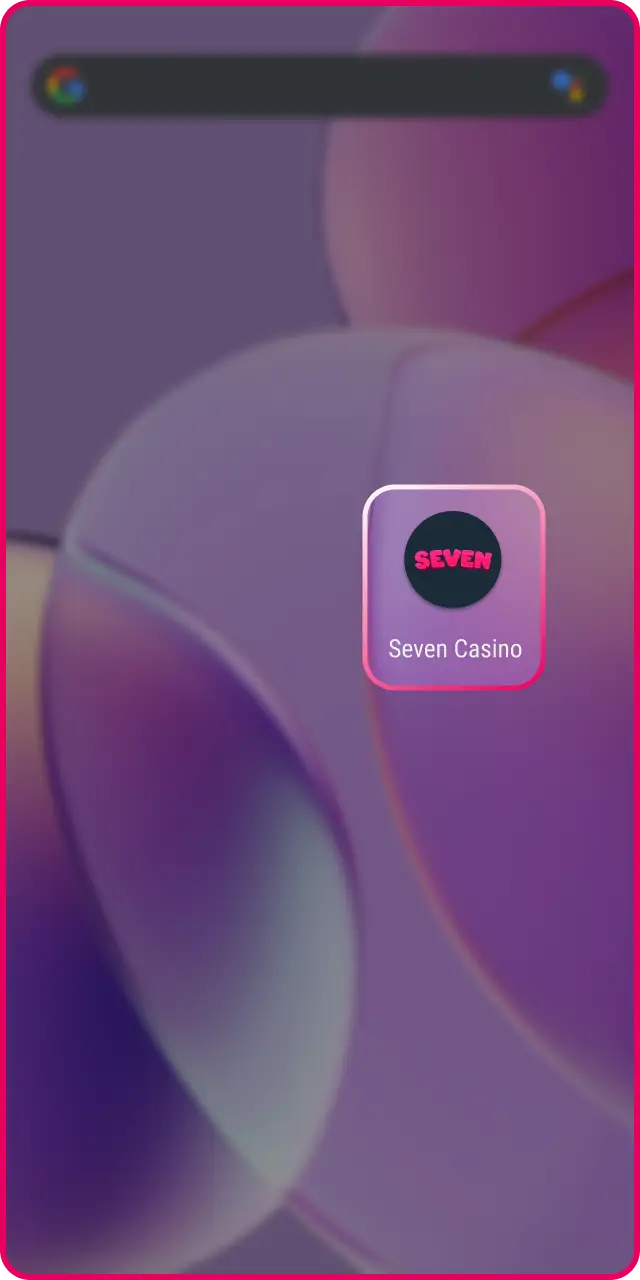 Instalează APK-ul și lansează aplicația oficială Seven Casino pentru a începe jocul.