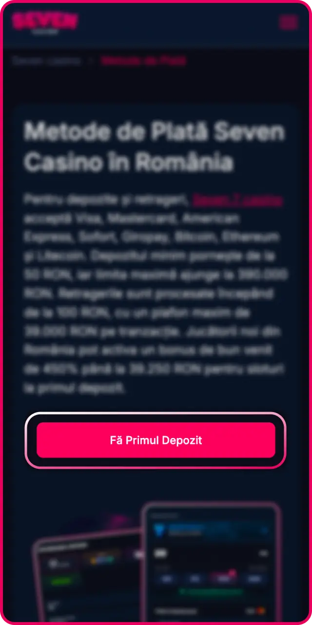 Înregistrează-te pe site-ul oficial Seven Casino pentru a-ți deschide un cont.