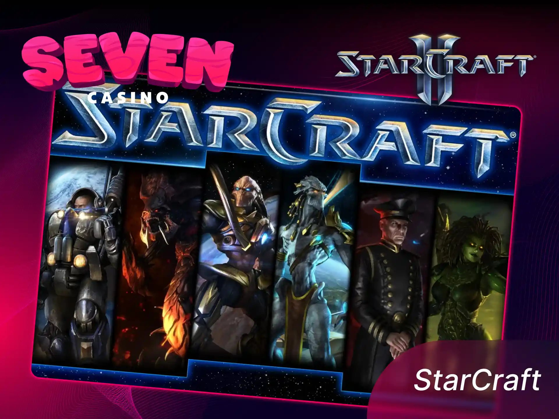 eSports: Plasează pariuri online pe meciurile intense de StarCraft la Seven Casino.