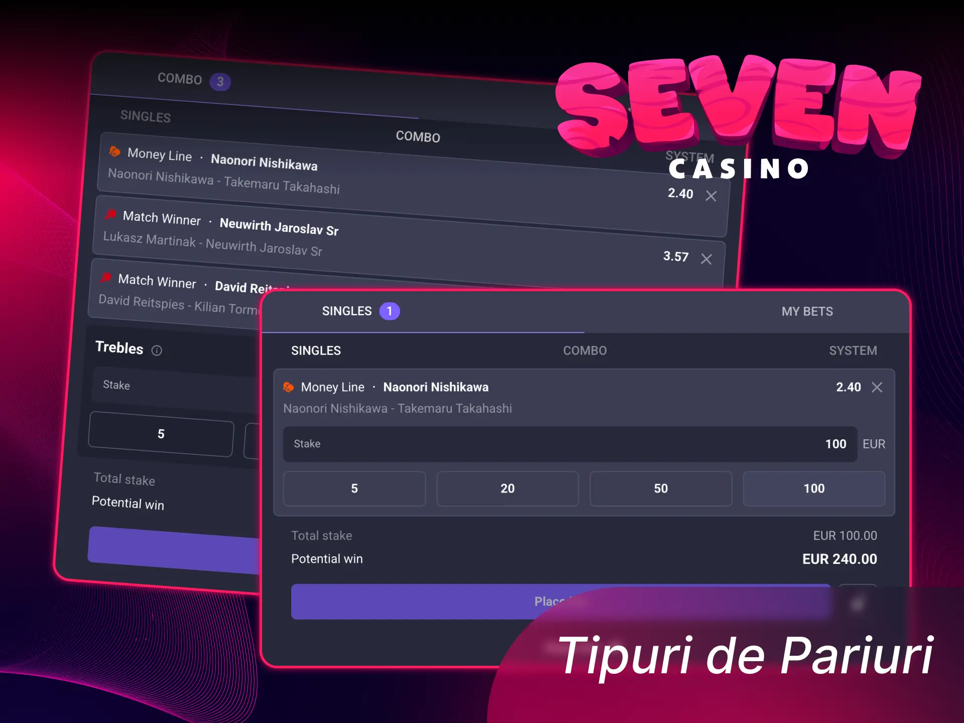 Descoperă principalele tipuri de pariuri la Seven Casino și mărește-ți șansele de câștig.